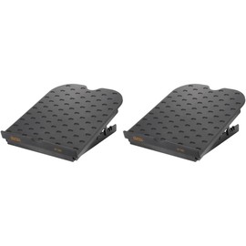 AURAY 6" Studio Monitor & Bookshelf Speaker Stands Adjustable Tilt w Anti-Vibration 5°, 10°, 13°, 15° Angles, 22 lb Load Capacity, Non-Slip Rubber Feet, Perfect Studio and Home Audio Experience(2 QTY)