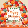 Red Panda Party Decorations Red Panda Happy Birthday Backdrop Orange
