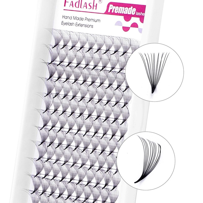 FADLASH Premade Lash Fans C Curl Premade Fans Eyelash Extensions