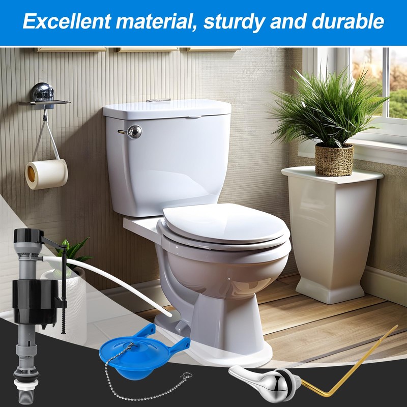 Universal Toilet Flusher Replacement Kit Toilet Flush Flapper Repair Kit