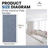 PMIQSA 25 Pcs Net sandpaper strips 80x230mm Mesh Ceramic Sanding