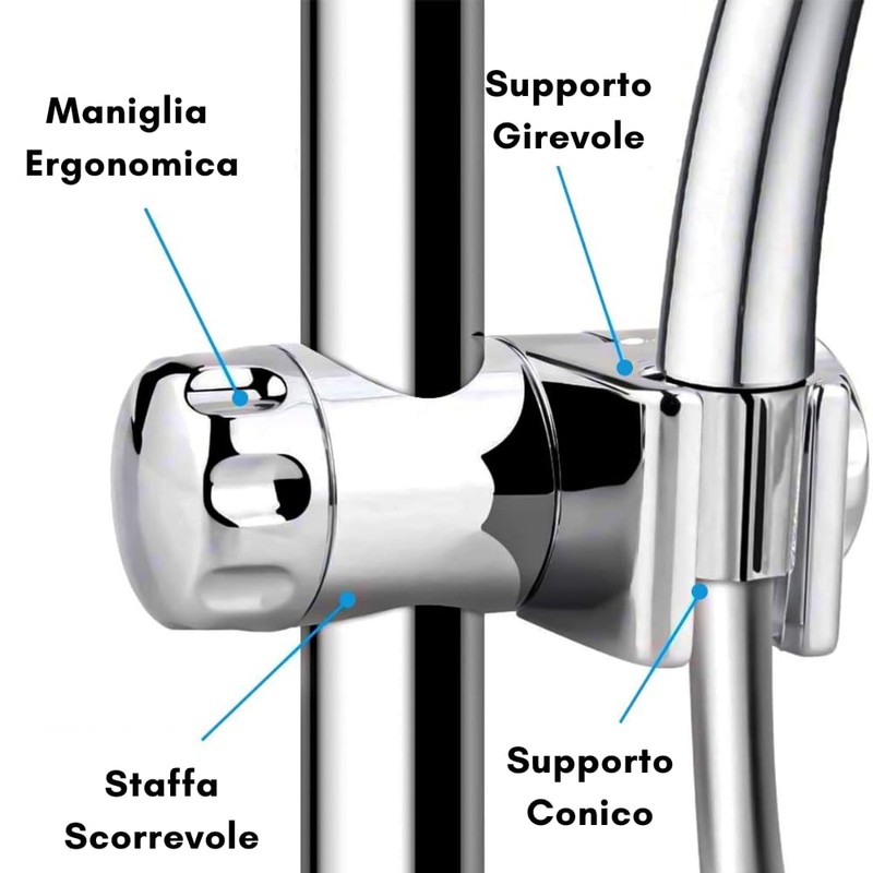 Schläfer | 8126024 - Universal Shower Holder for Wall Rail