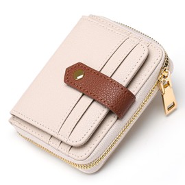 FALAN MULE Small Wallet for Women RFID Blocking Genuine Leather Bifold Womens Wallet with ID Window
