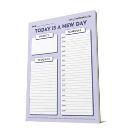 A5 Daily Planner Pad - 50 Tear Off Sheet Undated Planning Pad by Live With INTENSHEN®