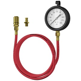 Moker TU-32-20 Compuchek Fuel Pressure Test Gauges,0-300 psi,Fits Cummins Diesel Engines and Other Diesel Engines Fitted with Compuchek Test Ports,Six-Foot Hose Allows for Road Testing