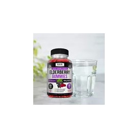 Elderberry Gummies 60ct Zinc Vitamin C Immune Support Black Sambucus