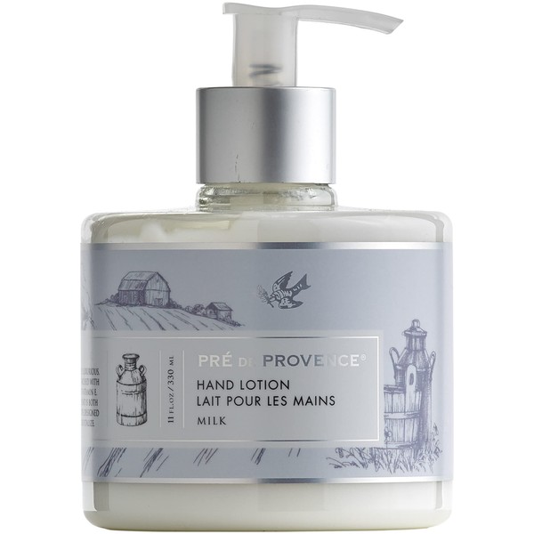 Pre de Provence Collection Shea Butter Enriched Silky Smooth Emollient Hand Lotion, Milk, 11 Fl Oz