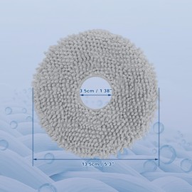 VIEWALL 8 St??ck Q Revo Wischt??cher Wischmopp f??r Roborock Saros 10R/Saros Z70/Qrevo Pro/Qrevo S/Qrevo Curv/Qrevo Edge/Qrevo Slim/Qrevo Master/QV 35A Saugroboter,Waschbar und Wiederverwendbar Mop