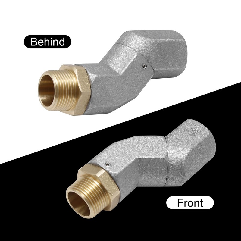 3/4 Inch NPT Fuel Hose Swivel 360 Rotating Connector for
