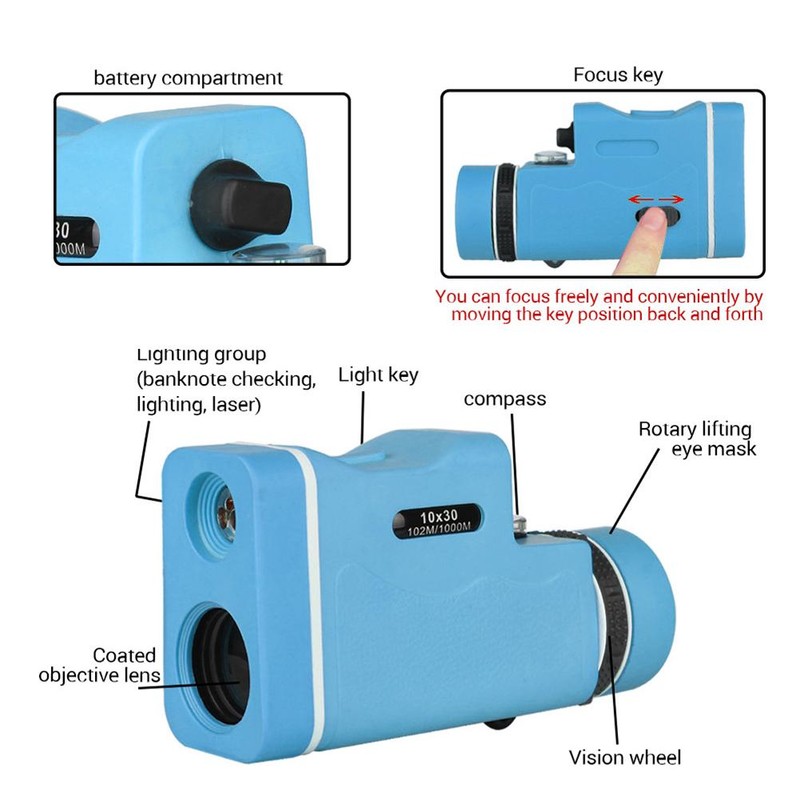 Monocular Telescope High Power 10x30 Monoculars for Adults Kids BAK4