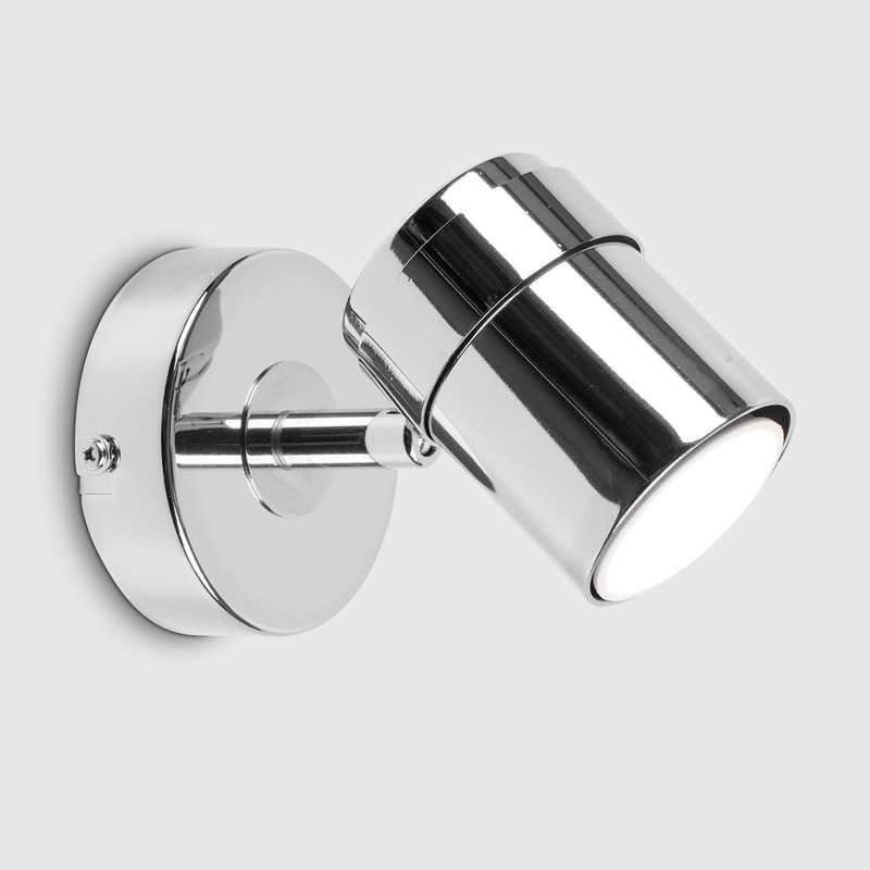 MiniSun | Modern Polished Chrome Single Wall Spotlight Fitting |