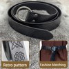 AUNGCSHE Medieval Bag Embossed Medieval Belt and Medieval Belt Bag,