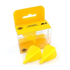 Black Scorpion CUESOUL TERO AK4 Kite Dart Flights with 7 Colors, Set of 3 pcs (Yellow)