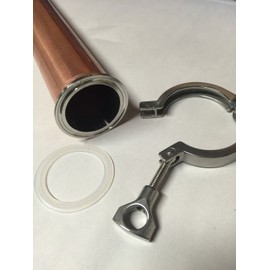 Replacement for Beer Keg Still Adapter Kit 2" Tri Clamp, Ferrule, & Gasket for Distilling Column