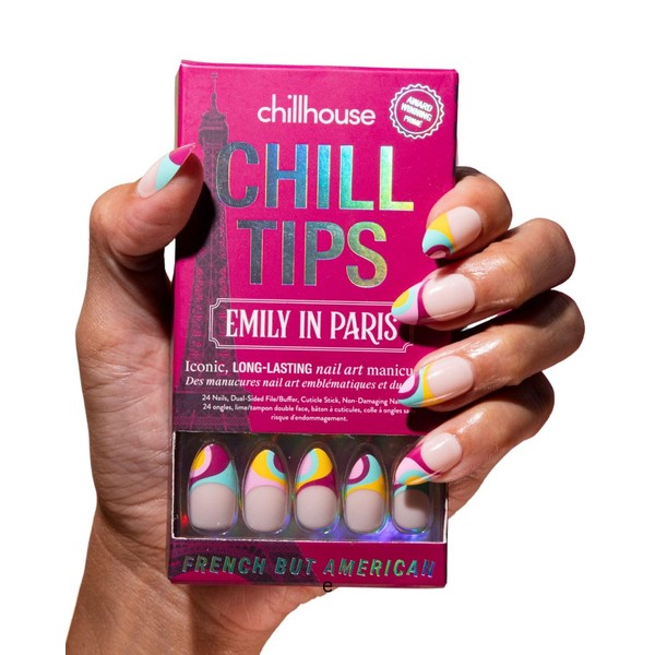 Chillhouse Chill Tips Signatures Press On Nails Kit, French But