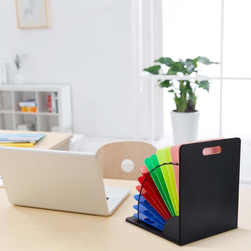 Sintuff 2 Pieces Clipboard Holder Wood Metal Clipboard Stand Sturdy