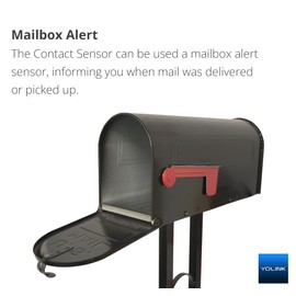 YOLINK LoRa Smart Outdoor Contact Sensor, Gate & Shed Door Sensor, Universal Contact-Closure Sensor, Email/SMS/Push Alerts, 1/4 Mile Range, Alexa, IFTTT, Home Assistant (Hub Required)