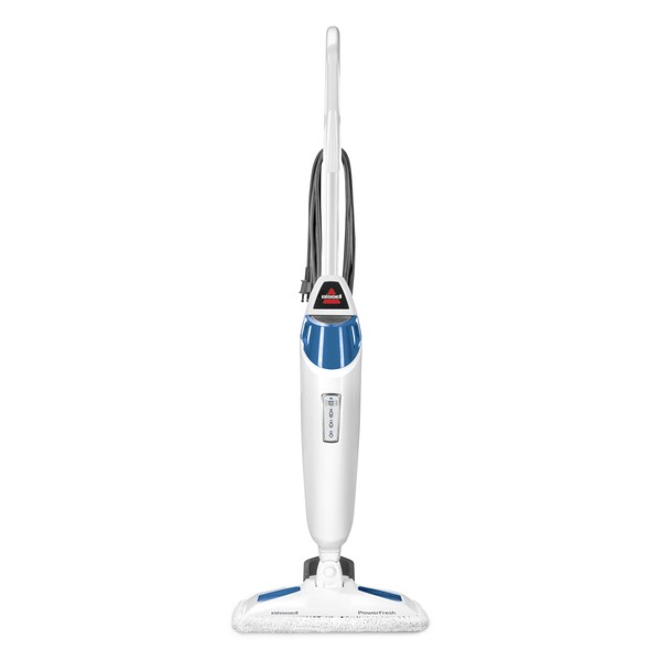 Bissell Power Fresh Steam Mop with Natural Sanitization, Floor Steamer, Tile Cleaner, and Hard Wood Floor Cleaner with Flip-Down Easy Scrubber, 1940A