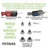 Domo mixto Phonak abierto ahumado cúpula pequeña, mediana y grande,