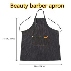 CHAILIQIANGG Niuzai long apron with men and women (black), black