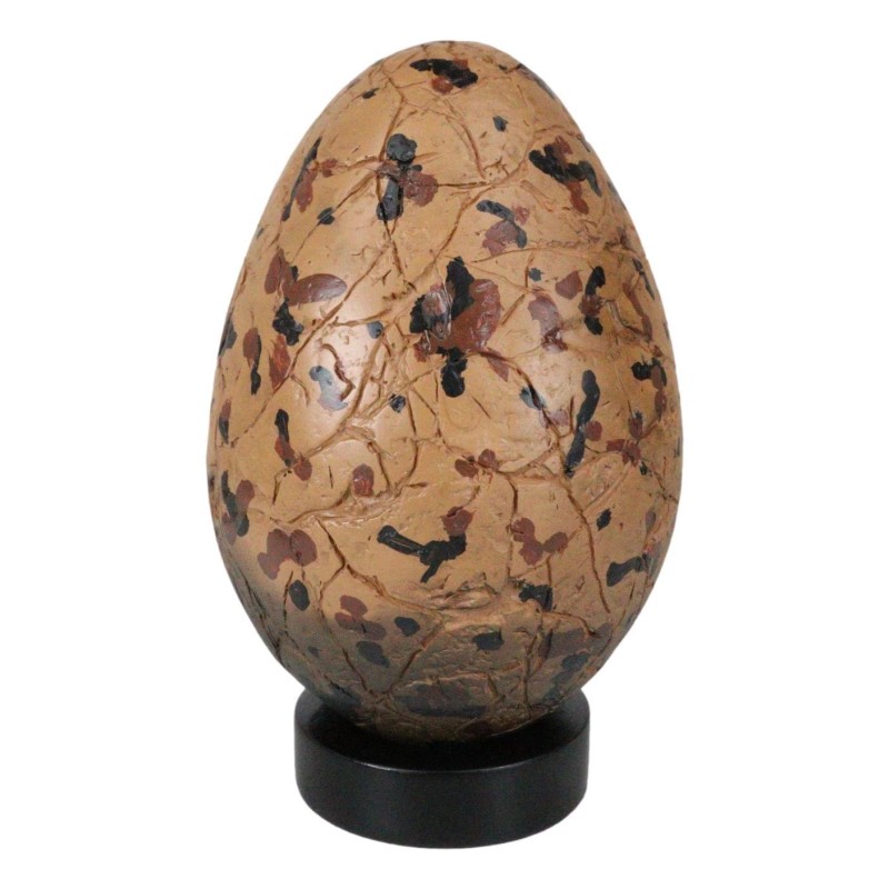 Ebros Gift Prehistoric Speckled Dragon Egg Fossil Statue With Base