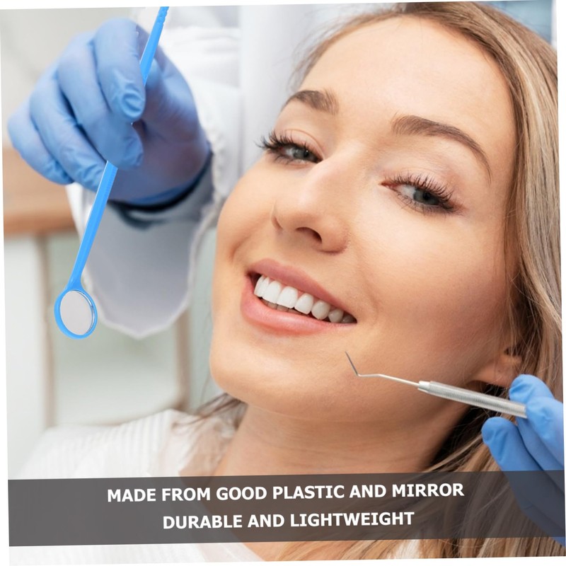 iplusmile 20pcs Disposable Oral Cavity Examination Mirrors Set for Inspection