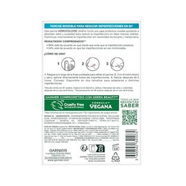 Garnier Pimple Patch Invisible, Parches Hidrocoloides Para Acné, Reduce Imperfecciones En 8 Horas, Clínicamente Probado, Tecnología Coreana, Vegano, C