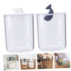 KONTONTY 2 Pcs Whale Design Acrylic Makeup Cotton Storage Box