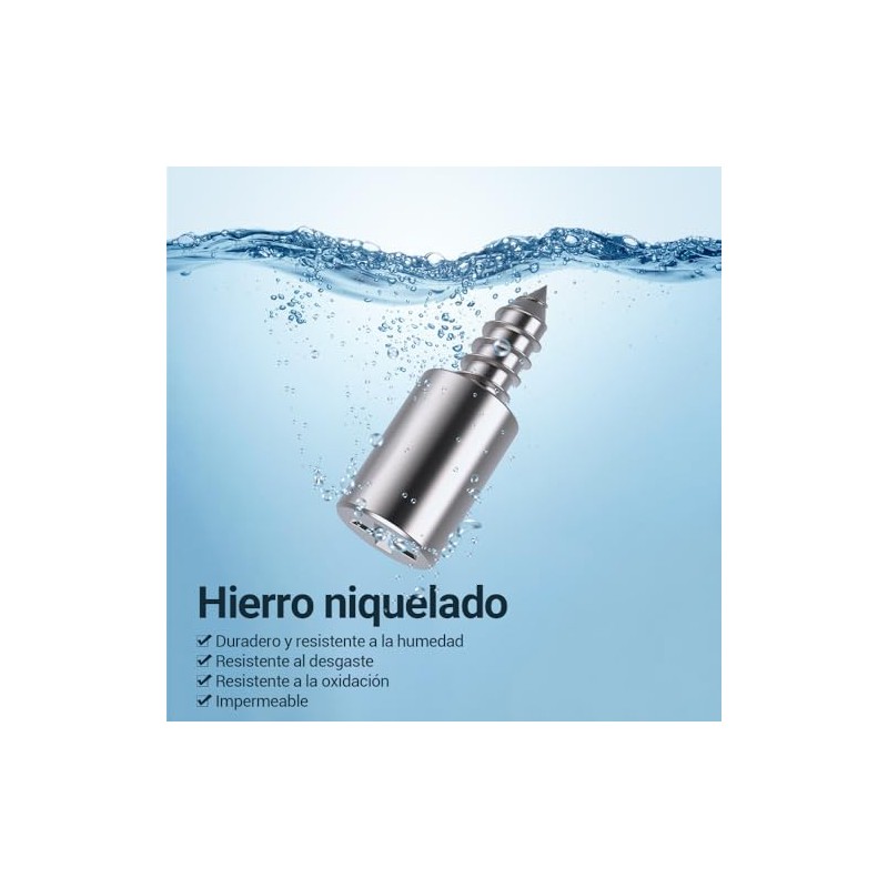 100 Clavijas de Soporte de Tornillo Autorroscantes, Jeswo Pin de