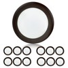 TOPELER 12Pack Bronze Surface Mount LED Ceiling Light, 6 Inch