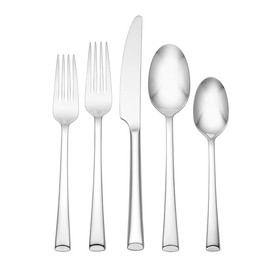 Hampton Forge Ingrid Piece Flatware Set, 20 Count, Metallic