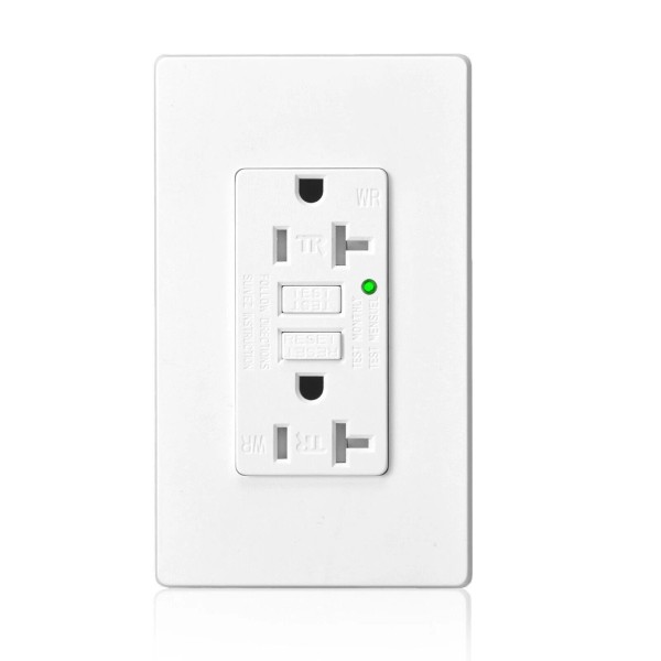 greencycle2u GFCI Outlet 20A Self Test Ground Fault Receptacle Tamper