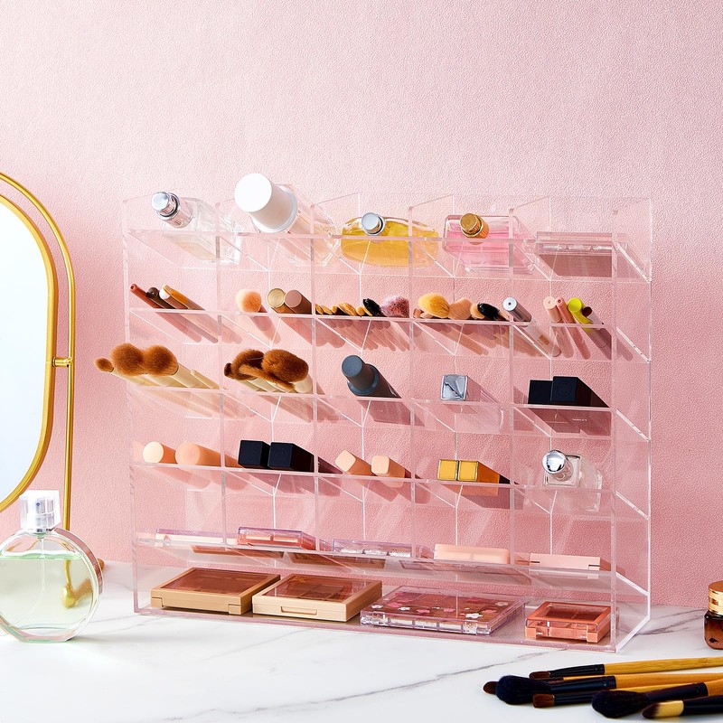 MotiMind Acrylic Pen Organizer Storage Vertical Marker Organizer Acrylic Pen