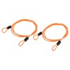 M METERXITY 2PCS Safety Cable Plastic Coated Steel Locking Rope