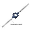 sourcing map Round Die Stock Handle Wrench 30mm(1.18") Adjustable Threading