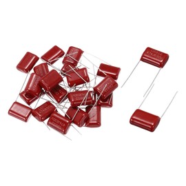 sourcing map 20Pcs CBB22 630V 474J 5% Tolerance Through Hole Metallized Polypropylene Film Capacitors