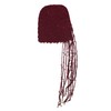 ZLYC Women Cotton Crochet Slouchy Beanie Hat with Tassel Handmade