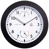 NeXtime Wall Clock (Garden/Inside) 25.5 cm Time/Temp/Humidity Black Plastic Daisy,