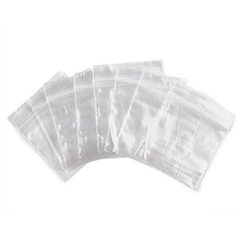 100 CLEAR Reclosable Zipper Bag 2 mil.thick. 1.5"x1.5"