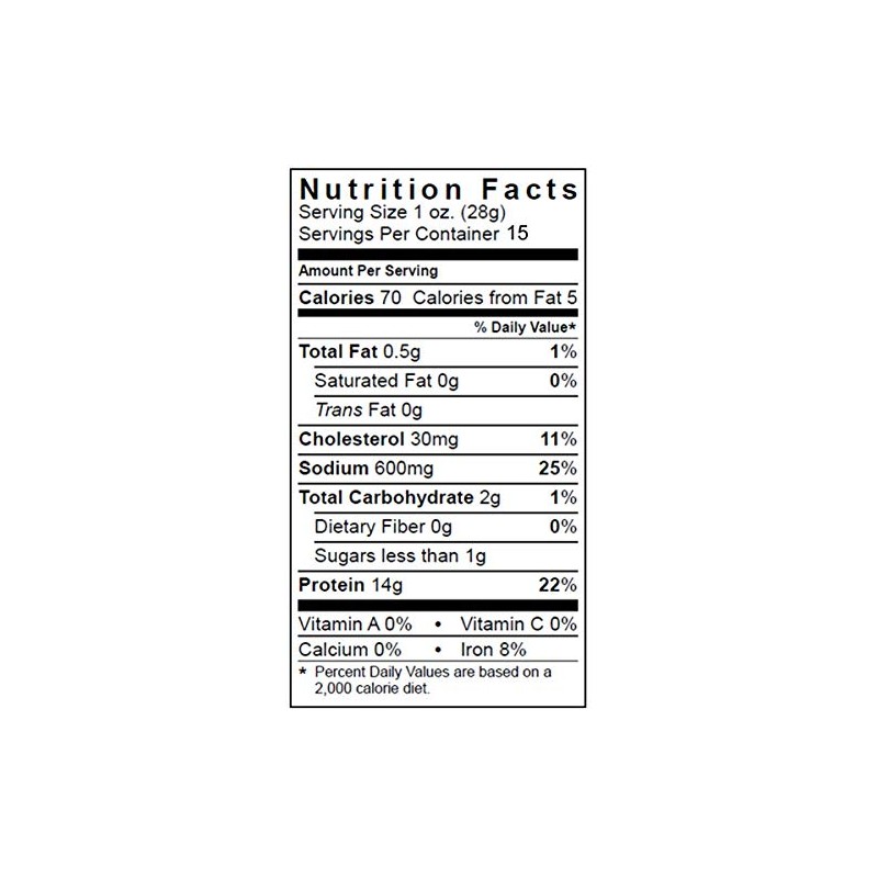 Wild Bills Black Peppered Beef Jerky Strips, 30-Count, 15-Ounce