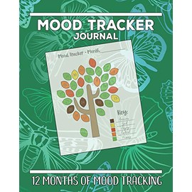 Mood Tracker Journal: 12 Months of Mood Tracking Illustrations plus Daily Journaling Log Butterfly Design