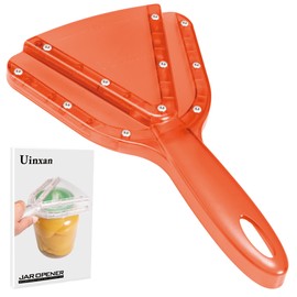 Uinxan Jar Opener for Weak Hand & Seniors with Arthritis,Easy Twist Off Bottle Caps,Patent | Unique Kitchen Gadgets, Christmas Gifts for Elderly/Women/Men (Orange)