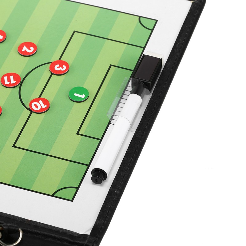 Foldable Football Soccer Magnetic Tactic Board Coaching Strategy Board with