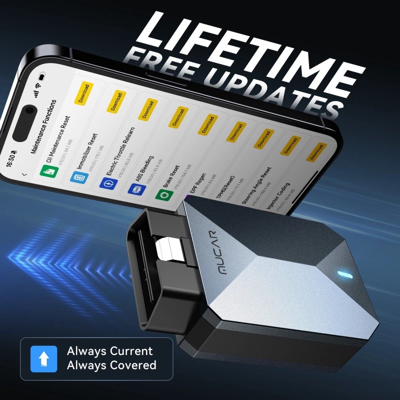 MUCAR BT200 MAX Car OBD2 Scanner Full System Diagnostic Scan