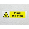 Mind the Step Warning Sticker Waterproof Outdoor Vinyl Sticker 150