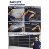 Garage Door Insulation Kit Black Reflective Foam Thermal Barrier 16x7
