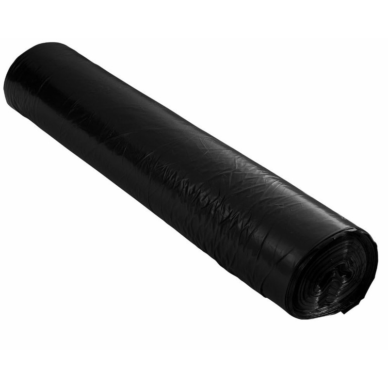 PlasticMill Heavy Duty Trash Bags - Black Garbage Bags -