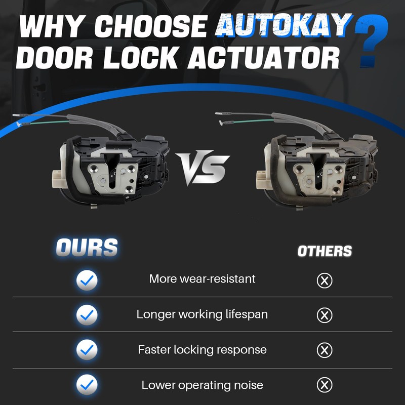 AUTOKAY 813102P000 Front Left Driver Side Door Lock Latch Actuator