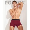 POPKOK Mens Underwear Boxer Briefs Breathable Soft Active Mesh Underwear