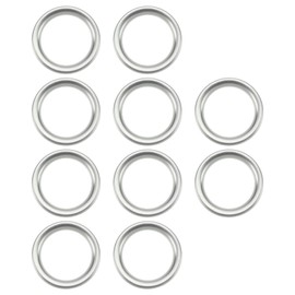 SG Store Oil Drain Plug Seals 14 x 19 x 2 mm Oil Drain Plug Washers Replacement Part 09168-14004-000 Compatible with Suzuki Silver Pack of 10
